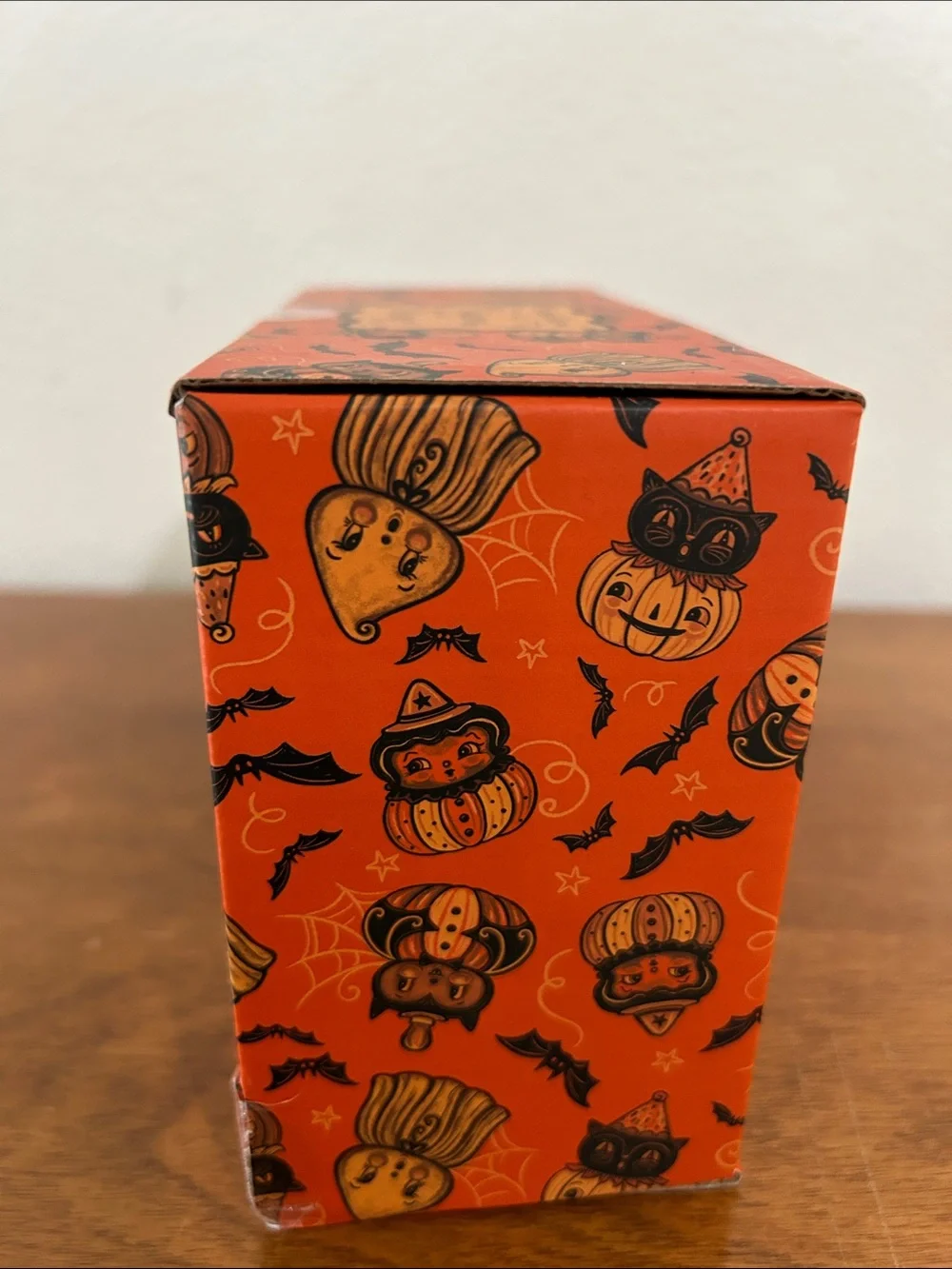 Johanna Parker Little Vampire Orange and Black Vampire Salt & Pepper Shakers